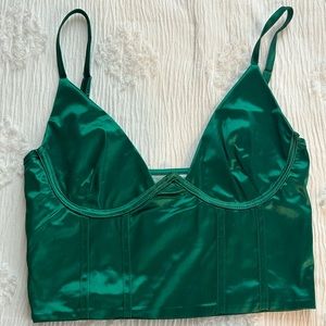 Green Crop Top